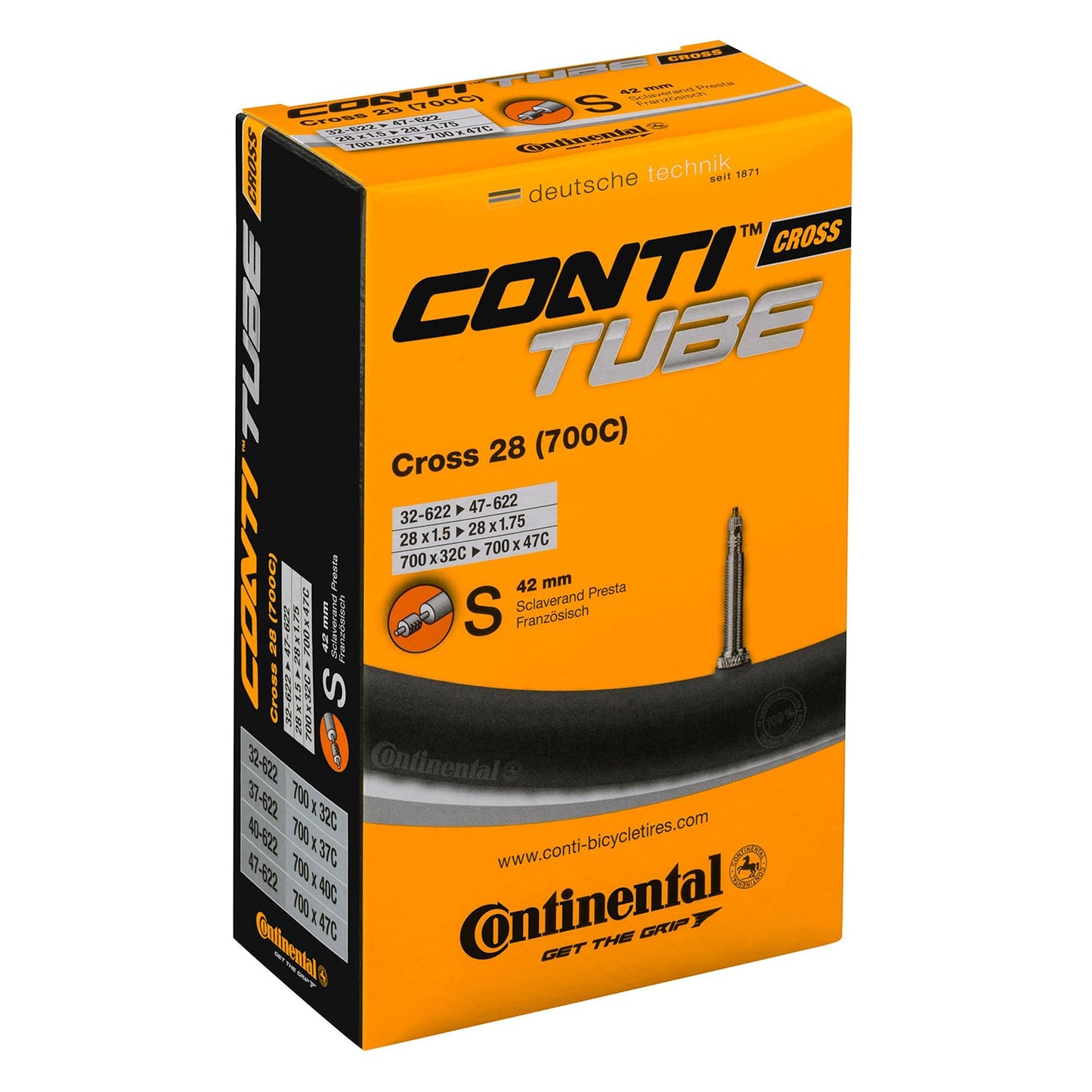 CONTINENTAL CROSS inner tube 700x32/47 - 29x1.25/1.75 Presta