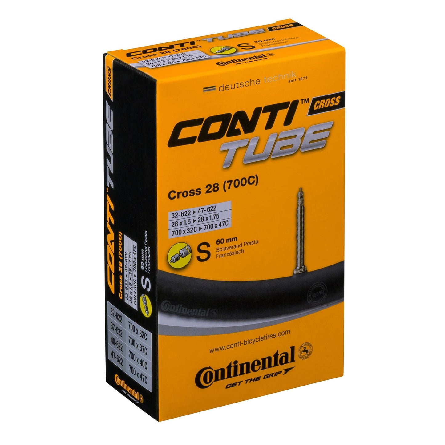 CONTINENTAL CROSS inner tube 700x32/47 - 29x1.25/1.75 Presta