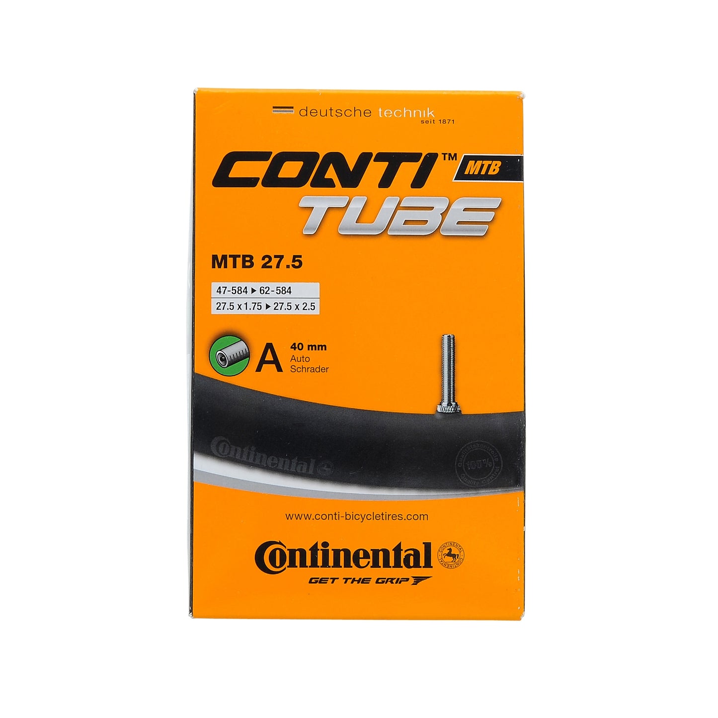 CONTINENTAL MTB inner tube 27.5x1.75-2.5 Schrader 40mm