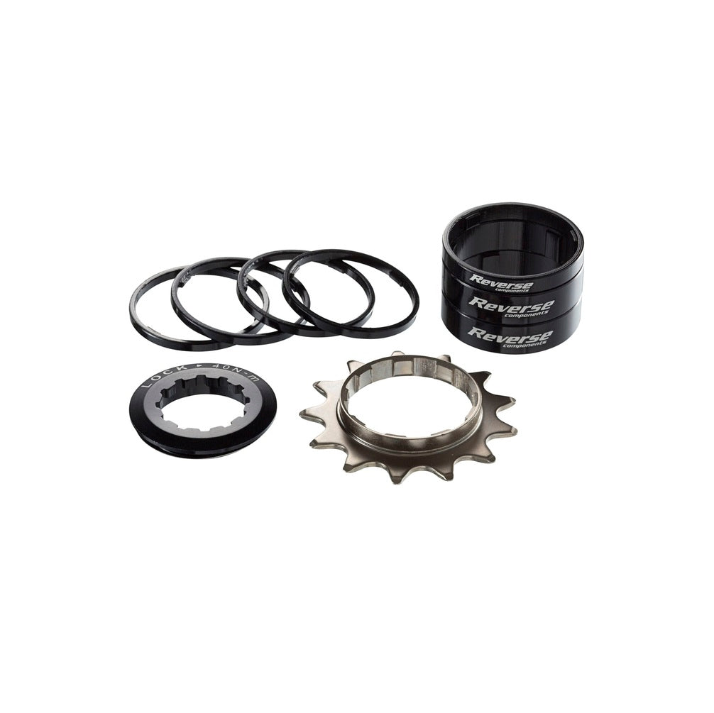 REVERSE COMPONENTS Single Speed Kit with 13-Tooth Sprocket Black