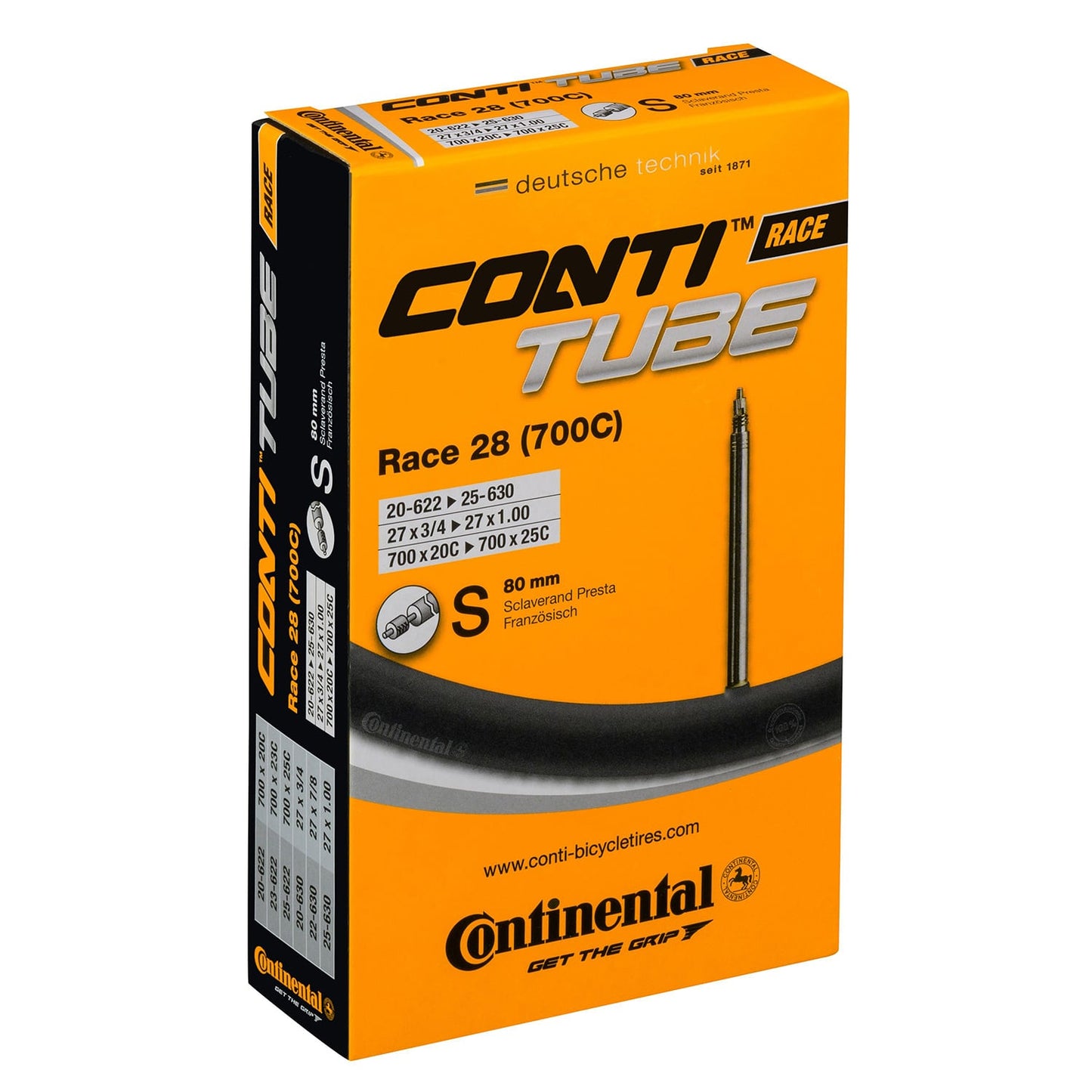 CONTINENTAL RACE inner tube 700x20/25c Presta