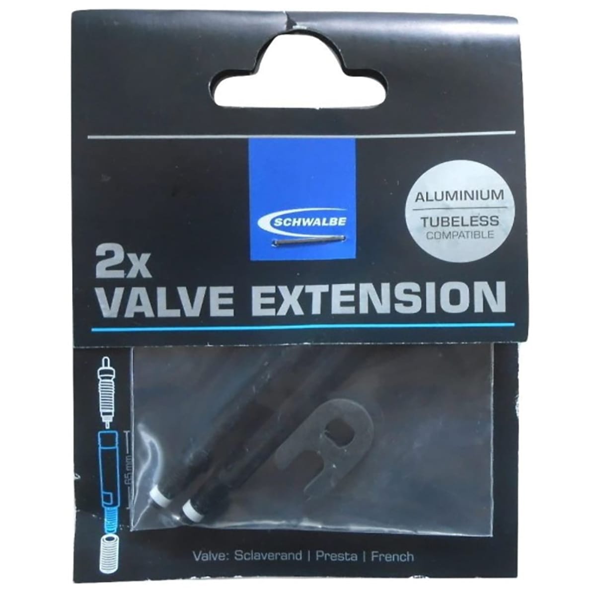 Prolongateurs de Valve SCHWALBE Presta (x2)