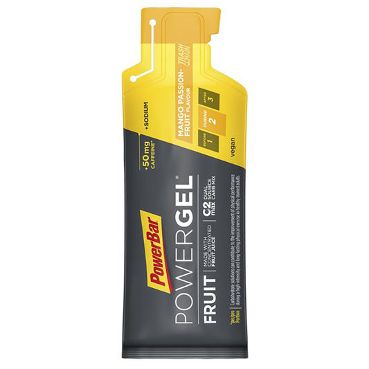 POWERBAR POWERGEL FRUIT Energy Gel (41g) Caffeinated Passion Eater