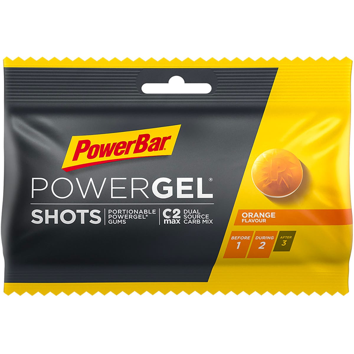 14 Sachets of POWERBAR POWERGEL Shots (60gr) Orange - Date Courte