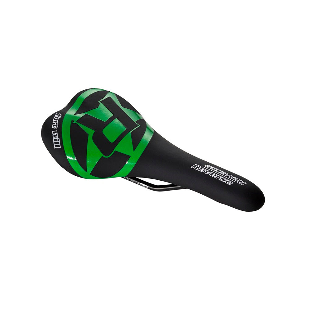 Saddle REVERSE COMPONENTS FORT WILL STYLE Rails CrMo Black/Green