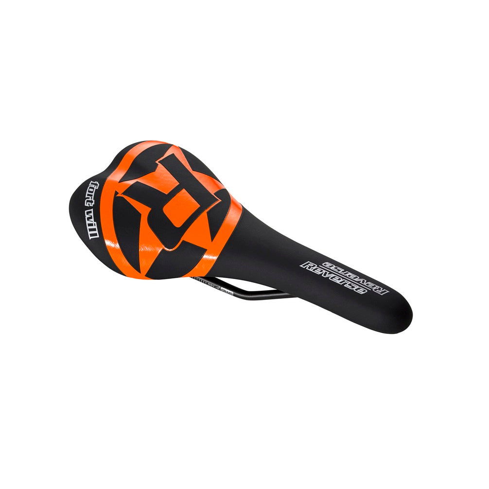 Saddle REVERSE COMPONENTS FORT WILL STYLE Rails CrMo Black/Orange