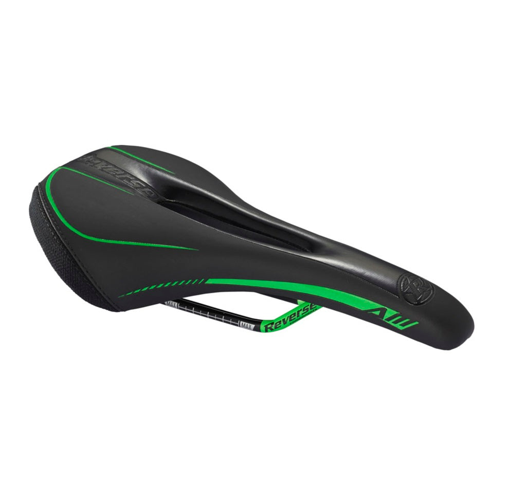 Saddle REVERSE COMPONENTS AM ERGO Rails CrMo Black/Green