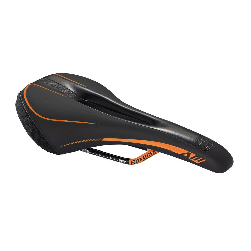 Saddle REVERSE COMPONENTS AM ERGO Rails CrMo Black/Orange