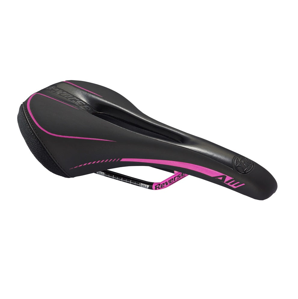 Saddle REVERSE COMPONENTS AM ERGO Rails CrMo Black/Pink