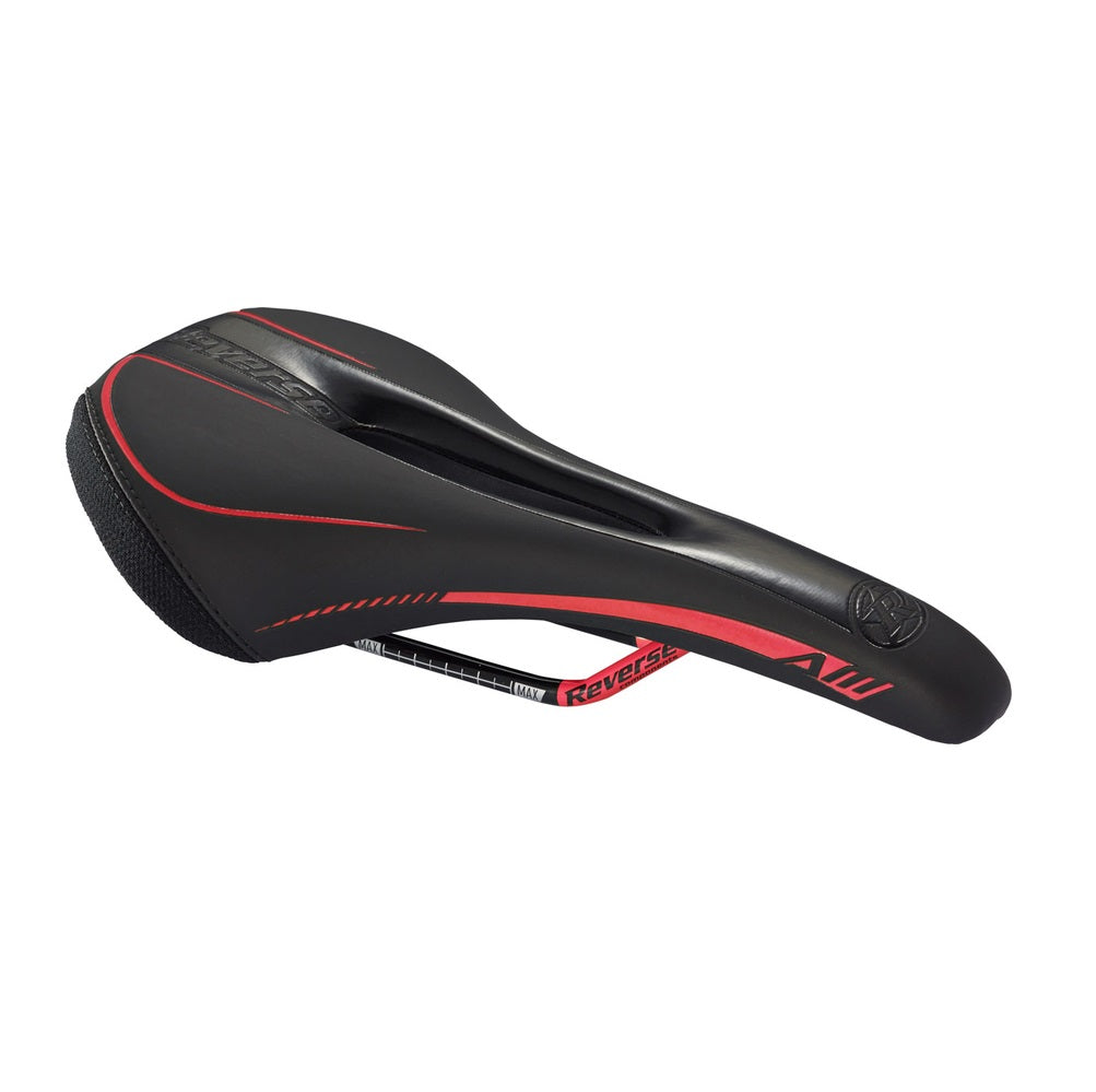 Saddle REVERSE COMPONENTS AM ERGO Rails CrMo Black/Red