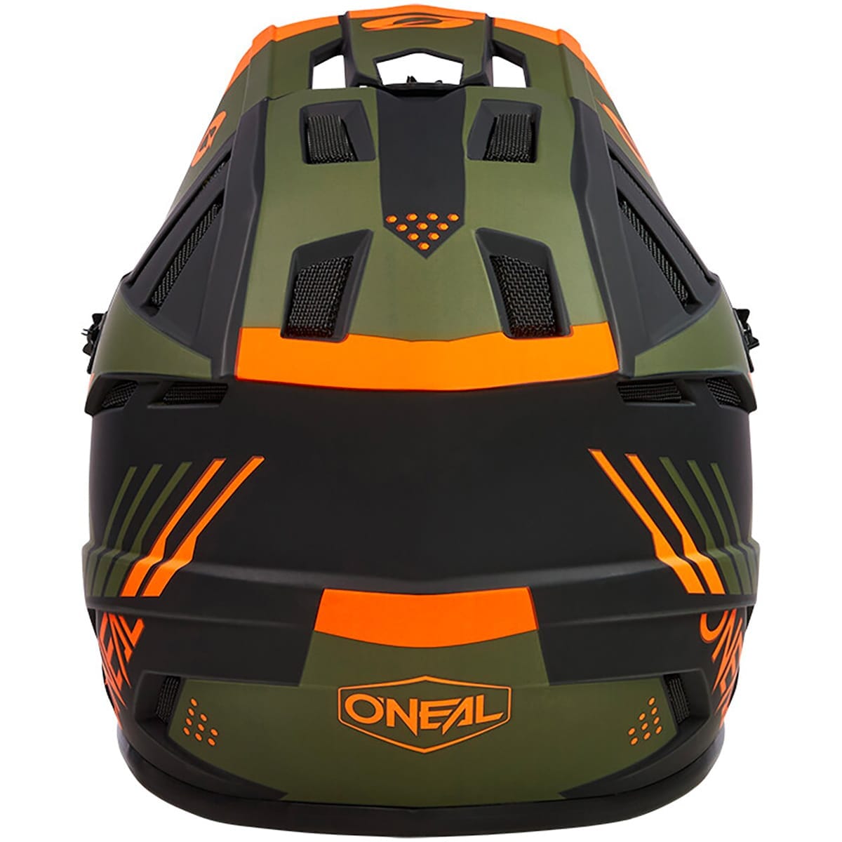 Casque VTT O'NEAL BACKFLIP STRIKE Noir/Orange/Vert olive