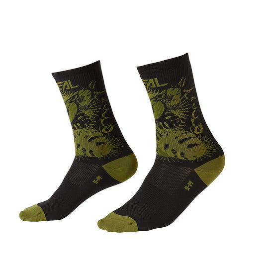 O'NEAL MTB PERFORMANCE PLANT Socks Black/Green