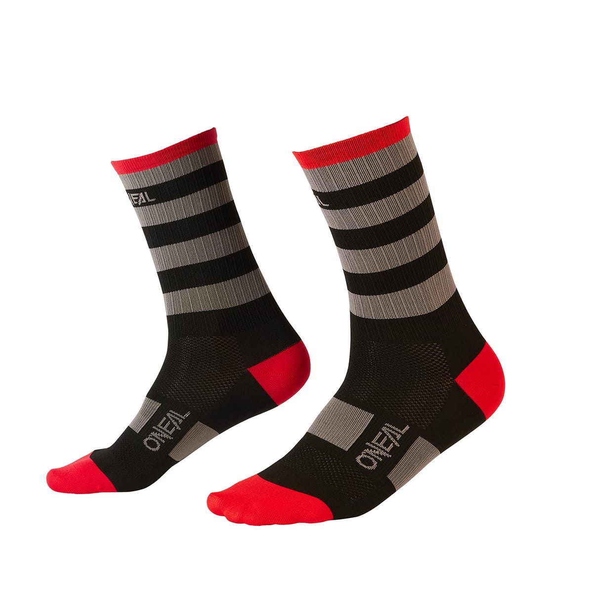 O'NEAL MTB PERFORMANCE STRIPE Socks Black/Grey/Red