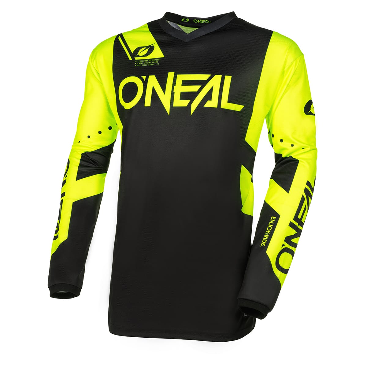 O'NEAL ELEMENT RACEWEAR Jersey Black/Fluorescent yellow