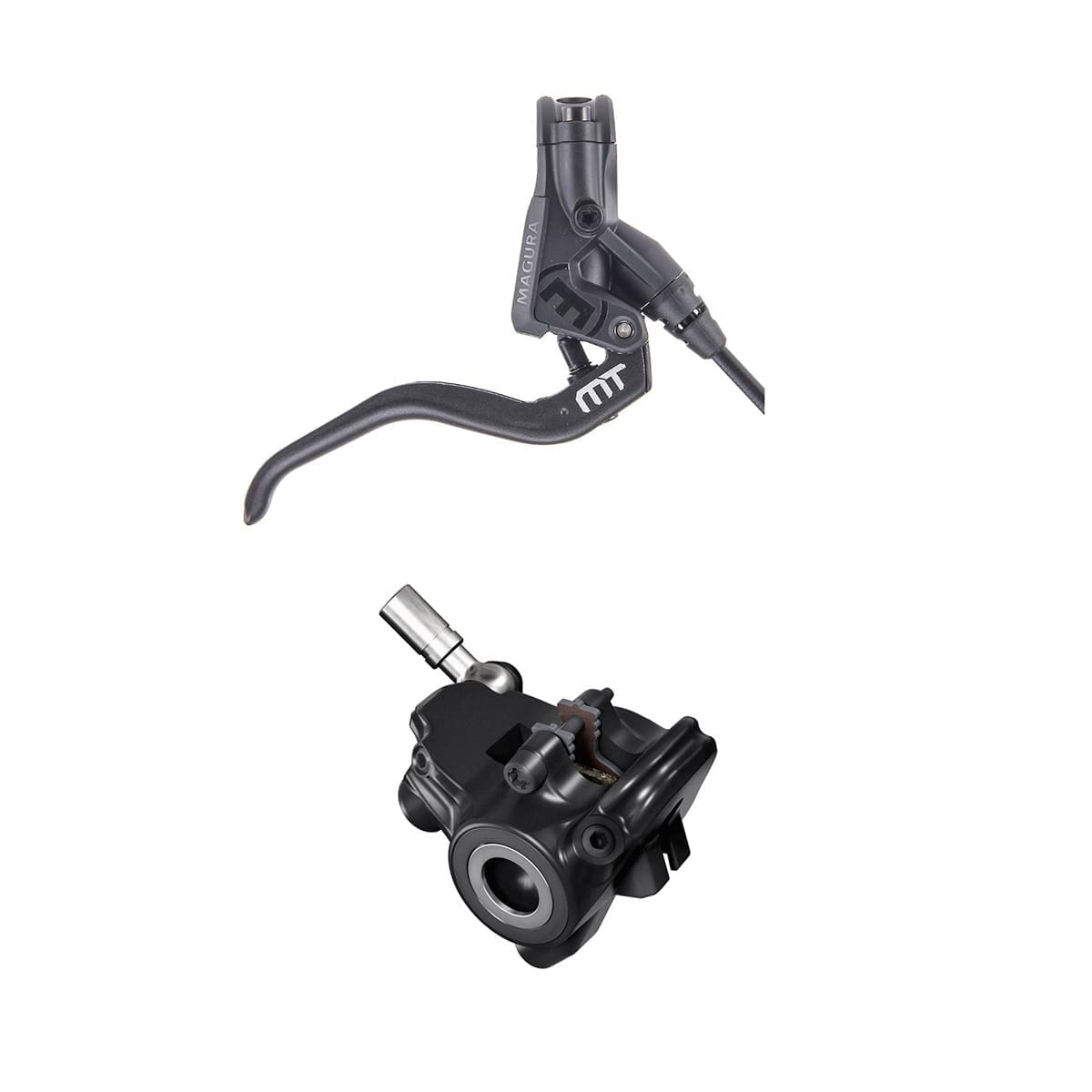 Pair of MAGURA MT4 FLATMOUNT DISKLESS brakes Black