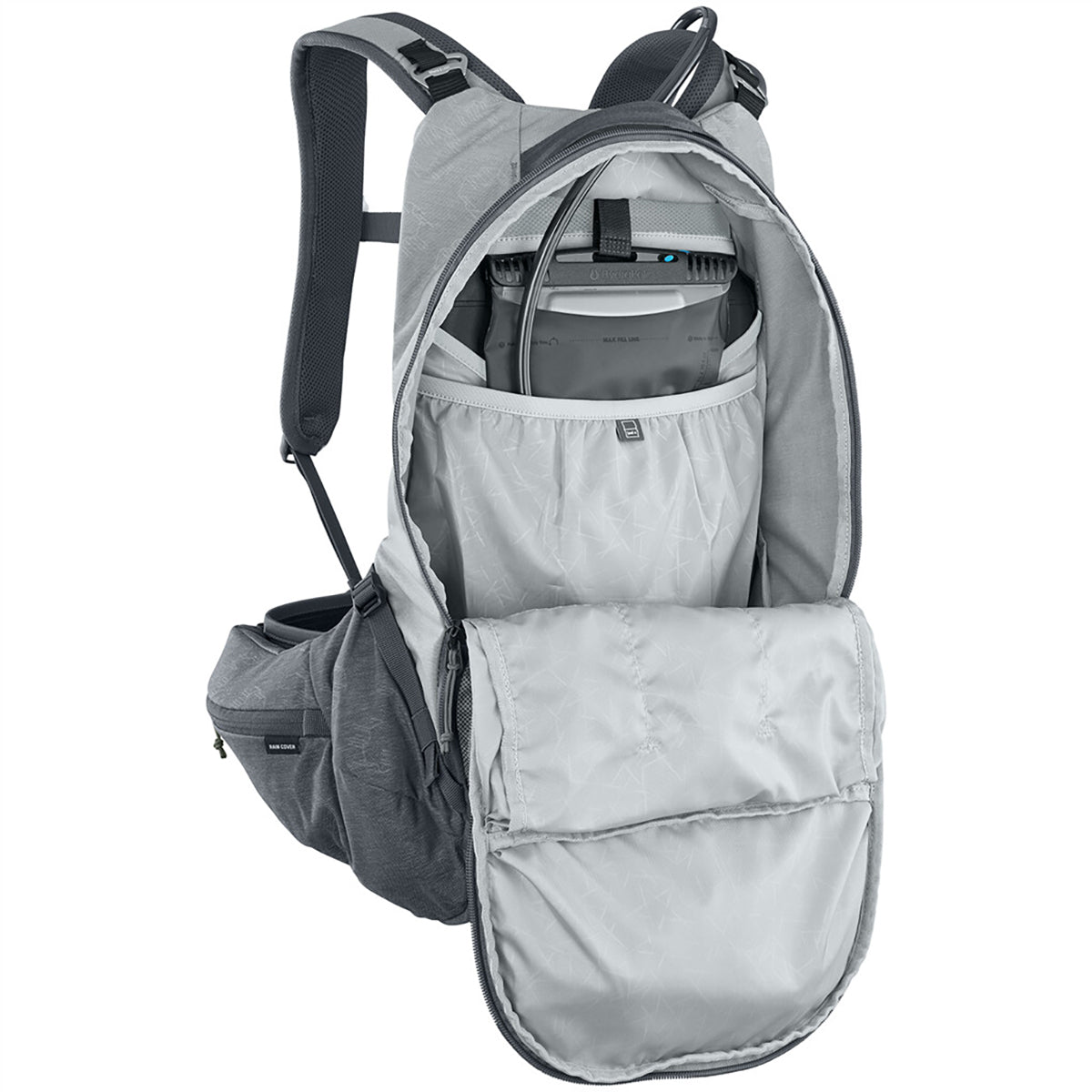 Backpack with Dorsal EVOC TRAIL PRO 16 Grey