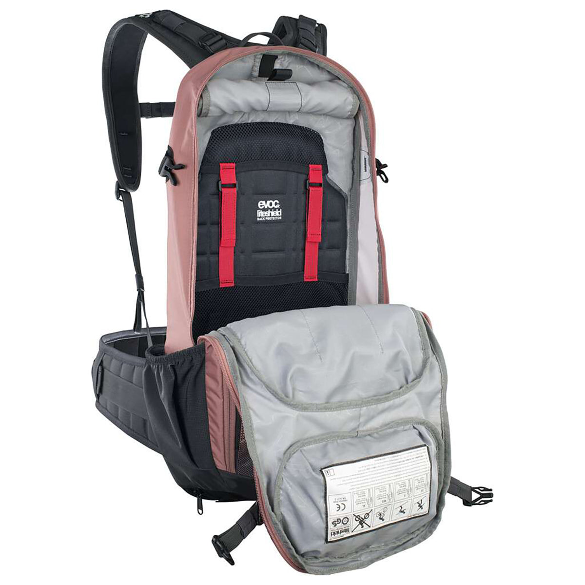 EVOC PROTECTOR FR ENDURO 16 Backpack with Integrated Backbone Pink