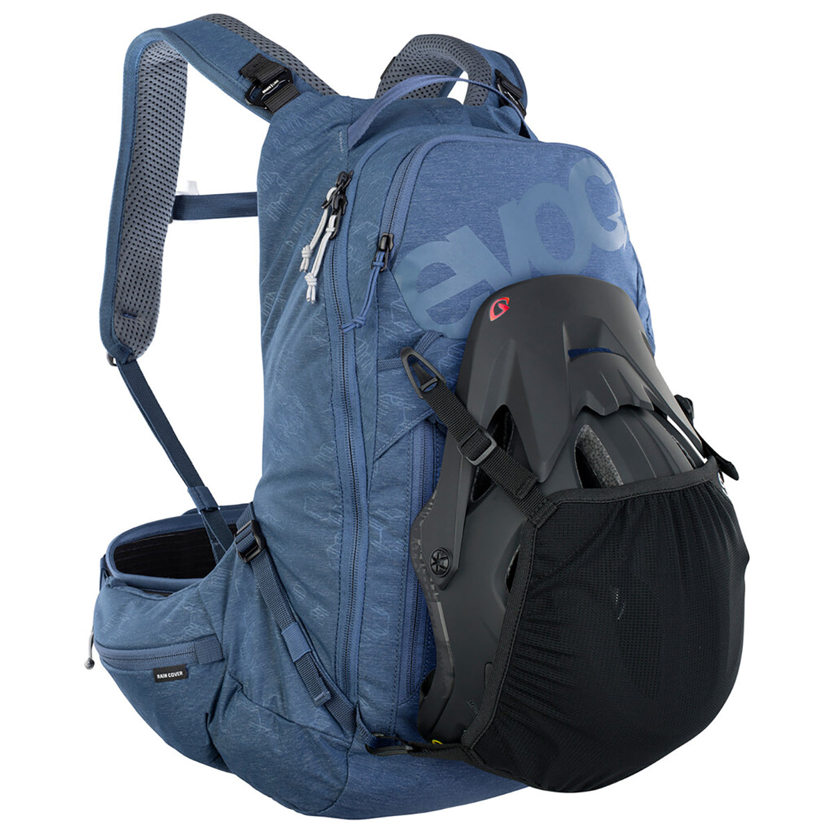 Backpack with Dorsal EVOC TRAIL PRO 16 Blue