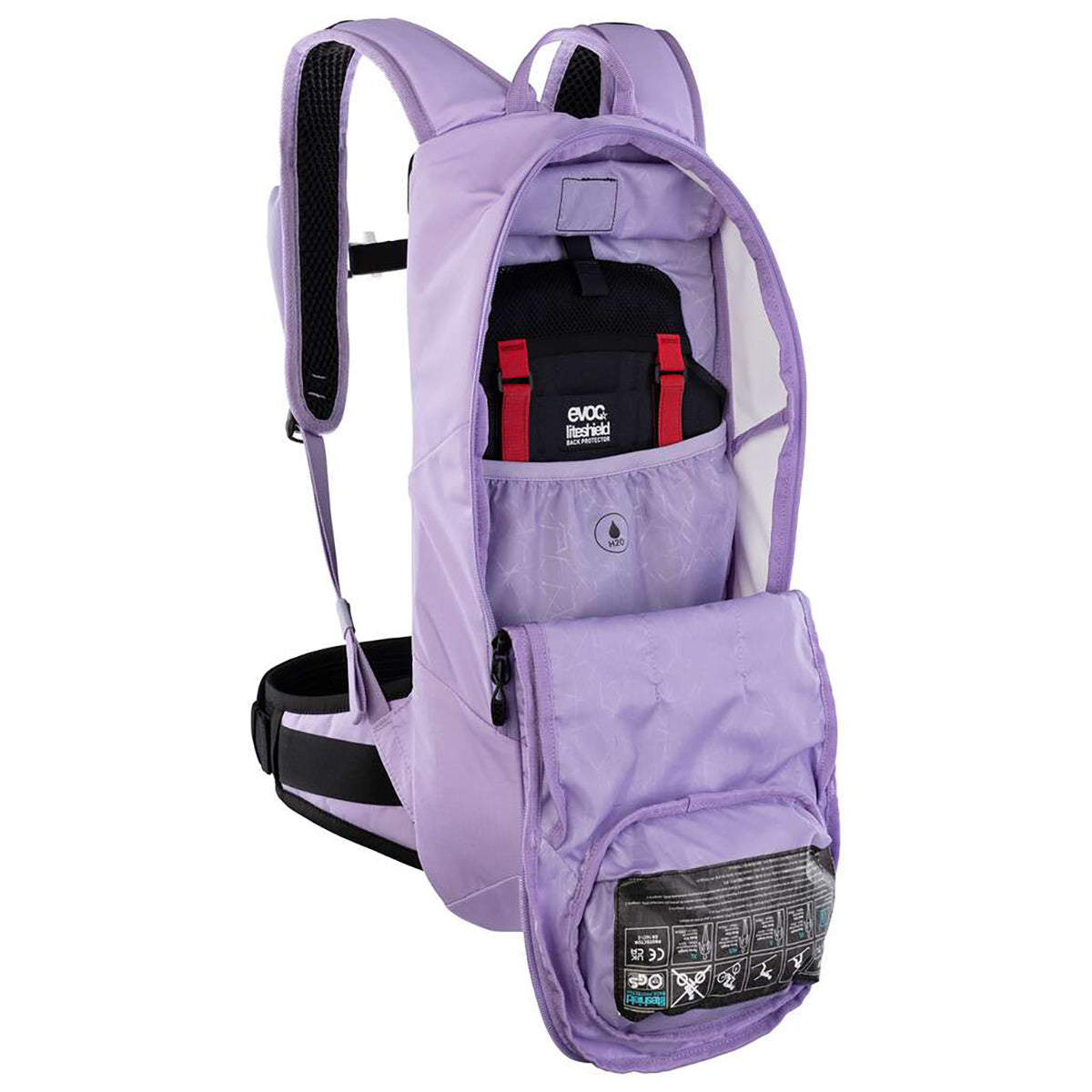 Backpack with Dorsal EVOC FR LITE RACE 10 Pink