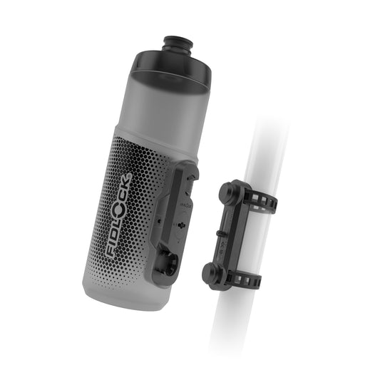 Bottle and bottle cage kit FIDLOCK TWIST UNI BASE 600 ml Smoked