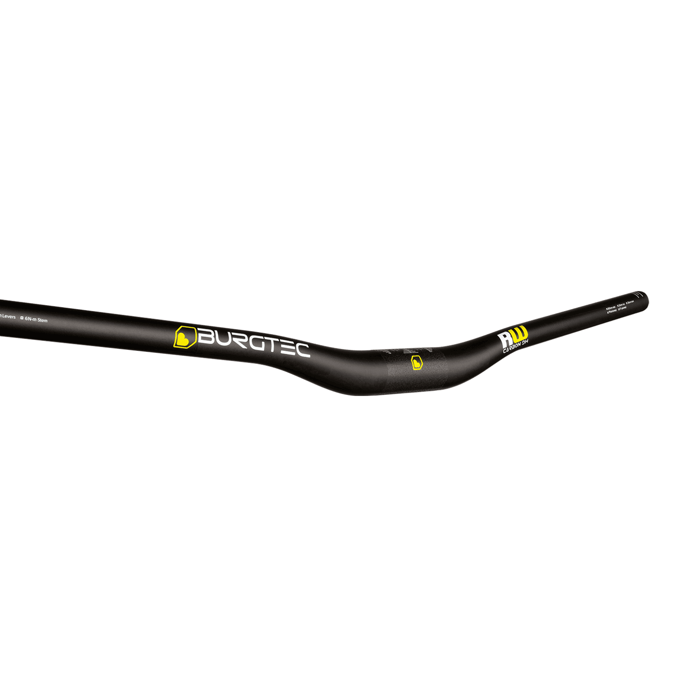 handlebar BURGTEC RIDE WIDE DH Rise 20mm 800mm Black Carbon