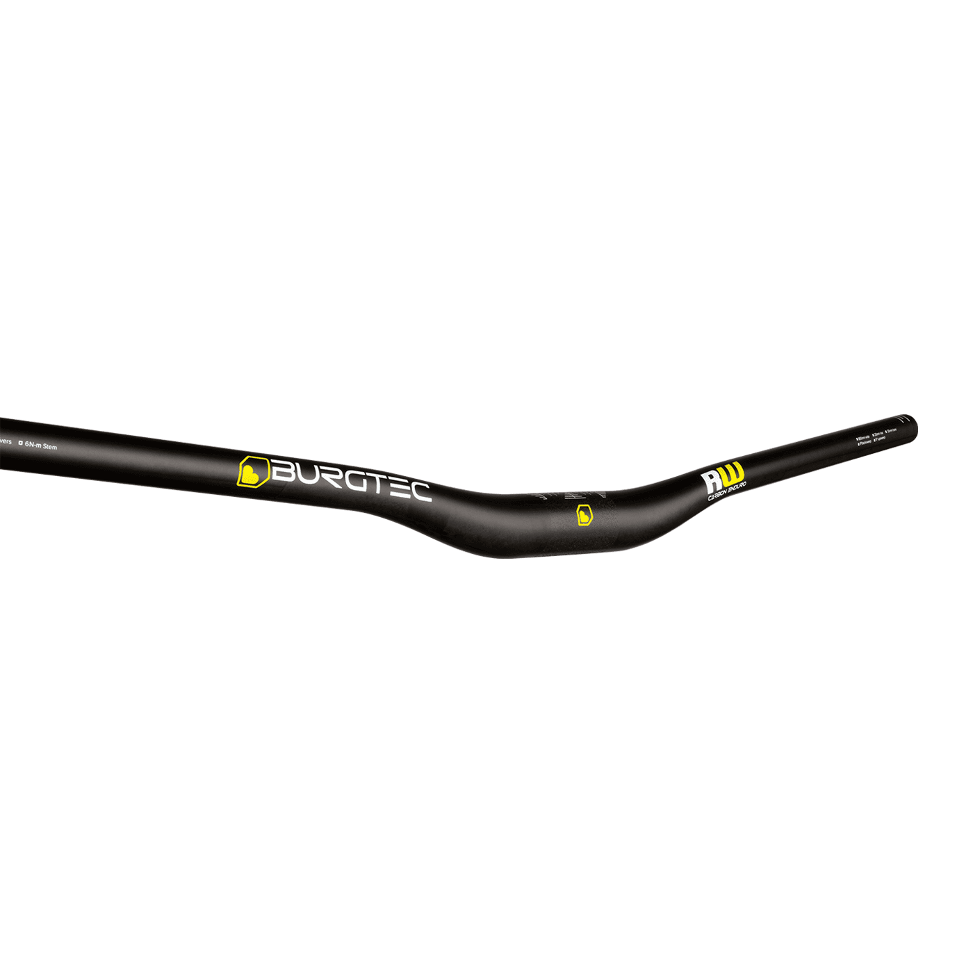 BURGTEC RIDE WIDE ENDURO Carbon Rise 20mm 800mm Black handlebar