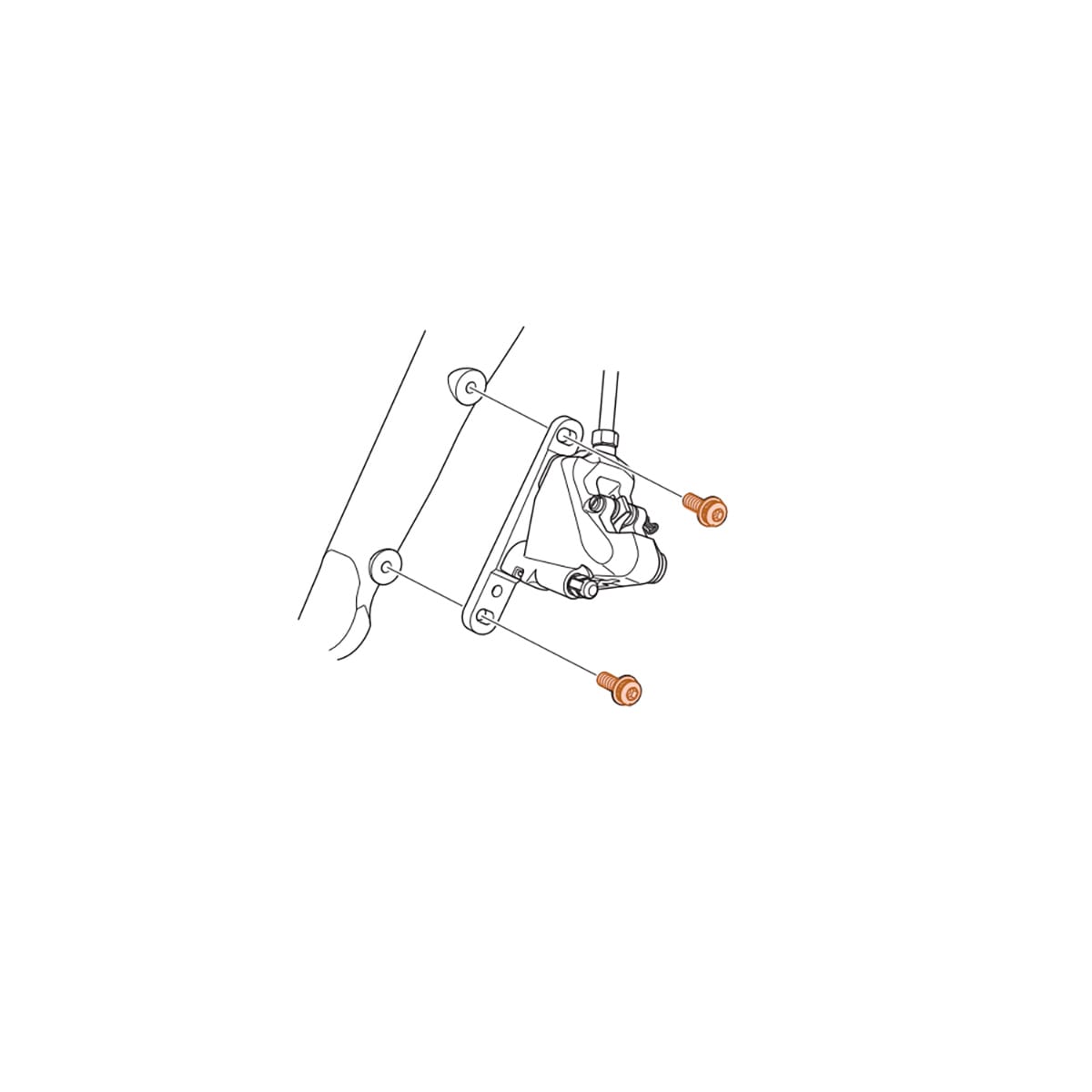 SHIMANO DURA-ACE FLATMOUNT R9170 Front Caliper Mounting Screw