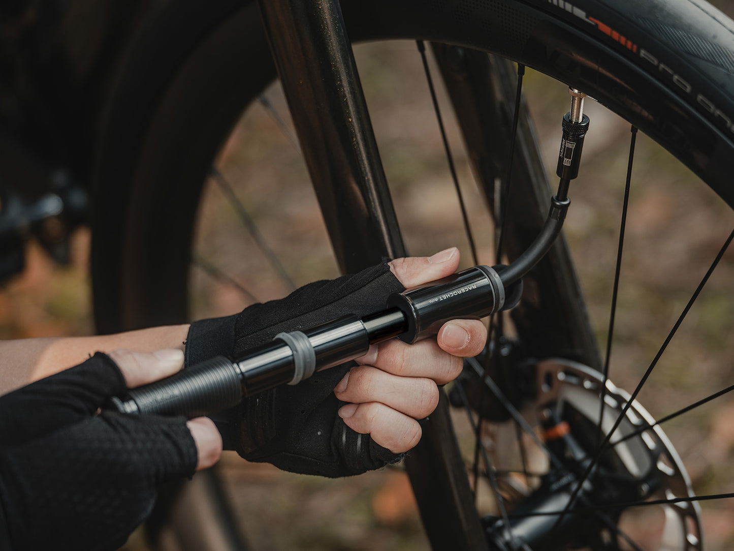 TOPEAK RACEROCKET Mini Hand Pump Black