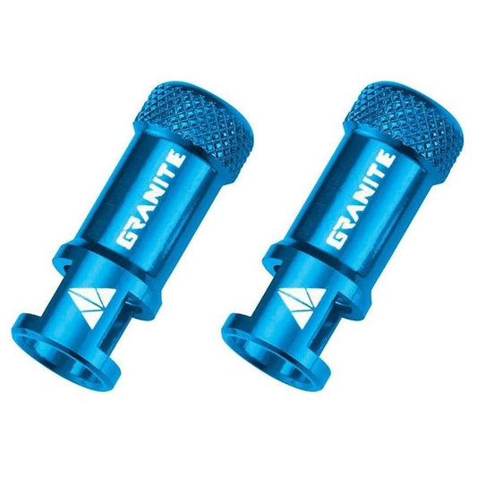 GRANITE DESIGN JUICY NIPPLE valve cap remover (x2) Blue