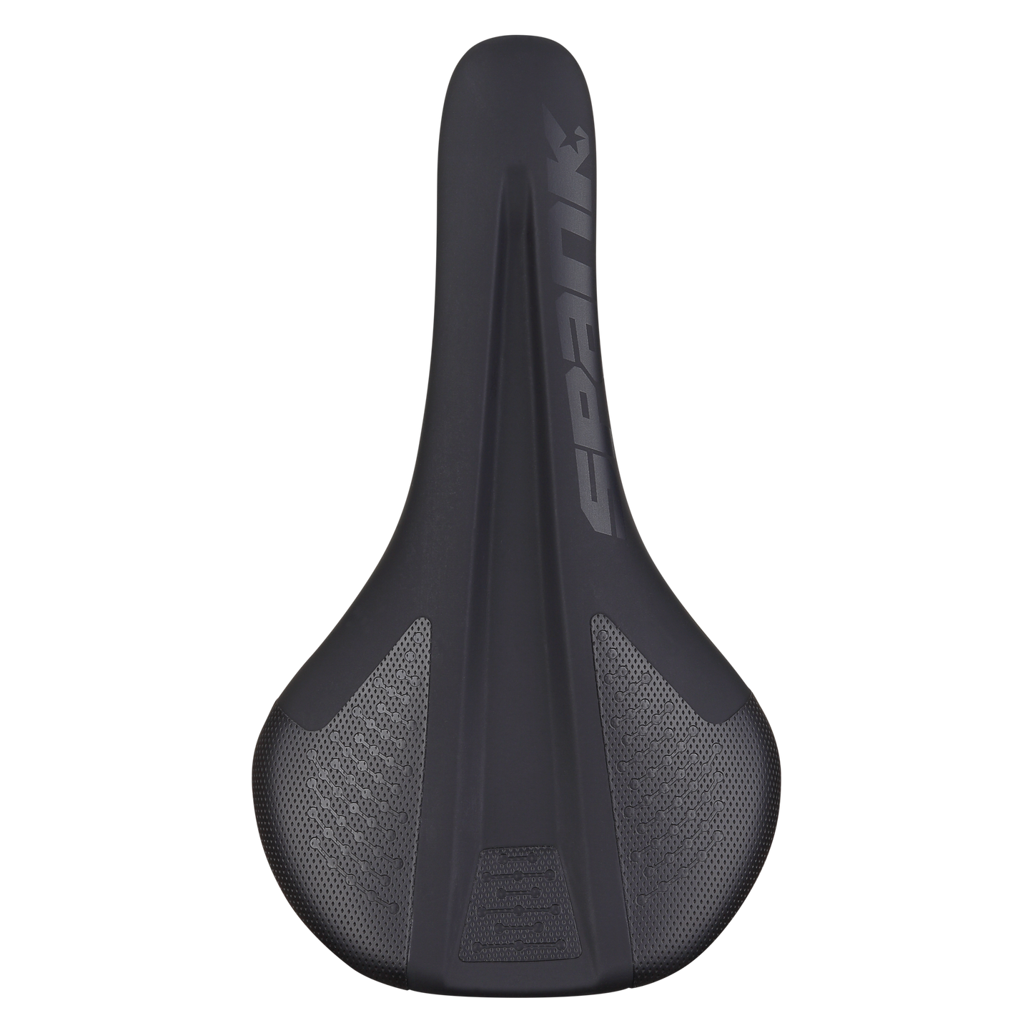 Saddle SPANK SPIKE 160 Leather 140mm CrMo Tracks Grey