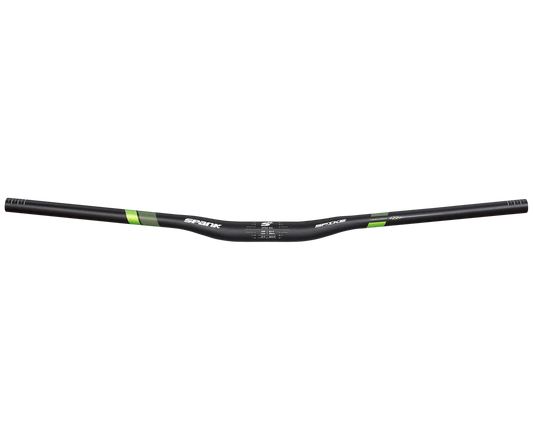 SPANK SPIKE 800 VIBROCORE Rise 15mm 31.8/800mm Black / Green handlebars