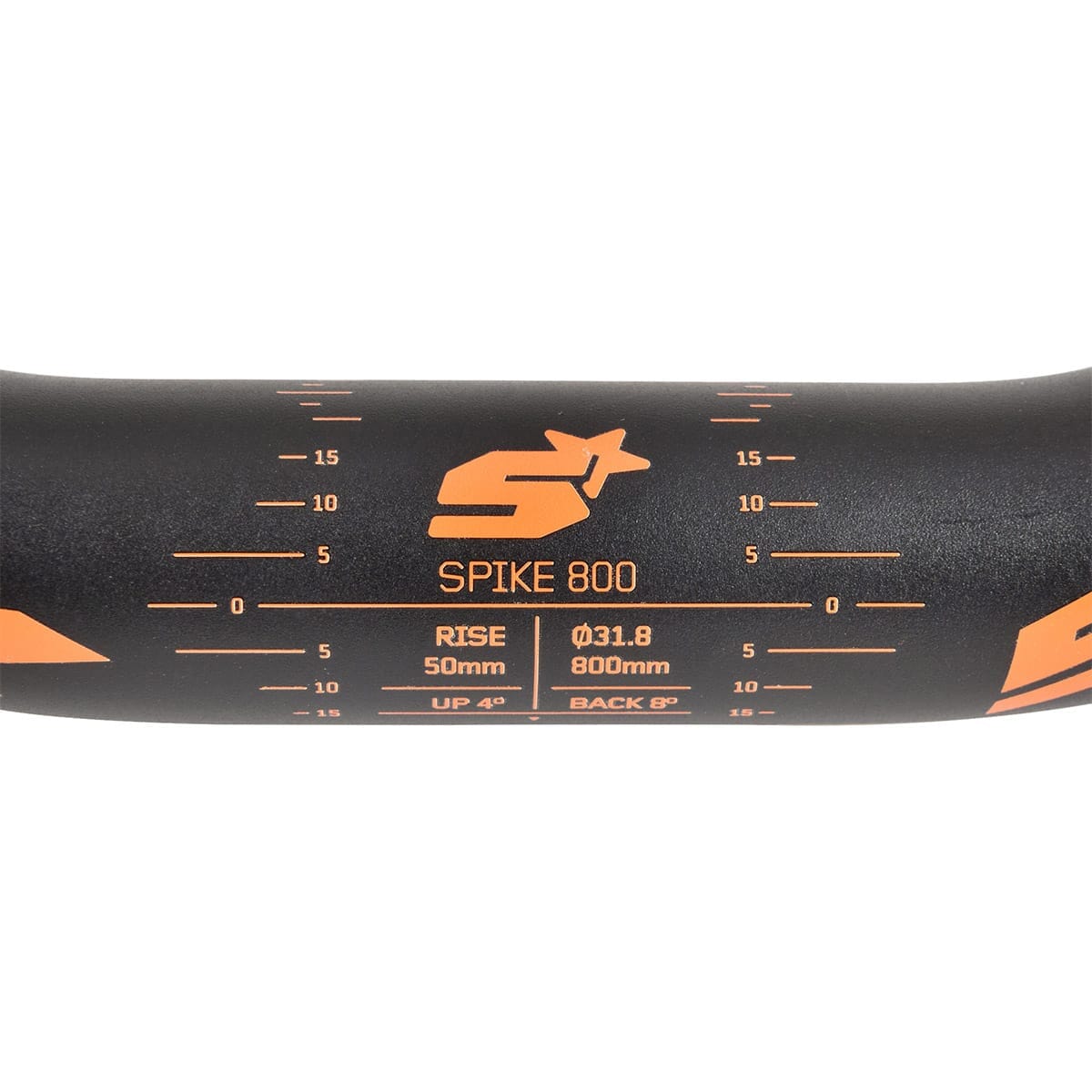 Cintre SPANK SPIKE 800 VIBROCORE Rise 50 mm 31,8/800 mm Noir/Orange