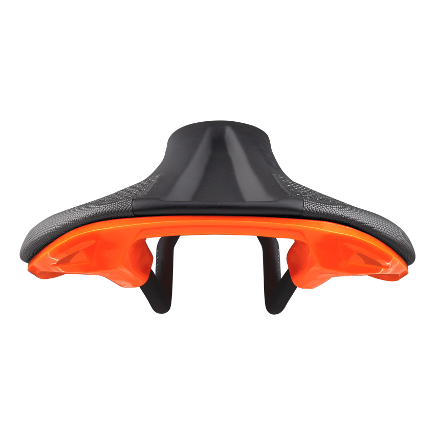 Saddle SPANK SPIKE 160 Leather Rails CrMo Orange