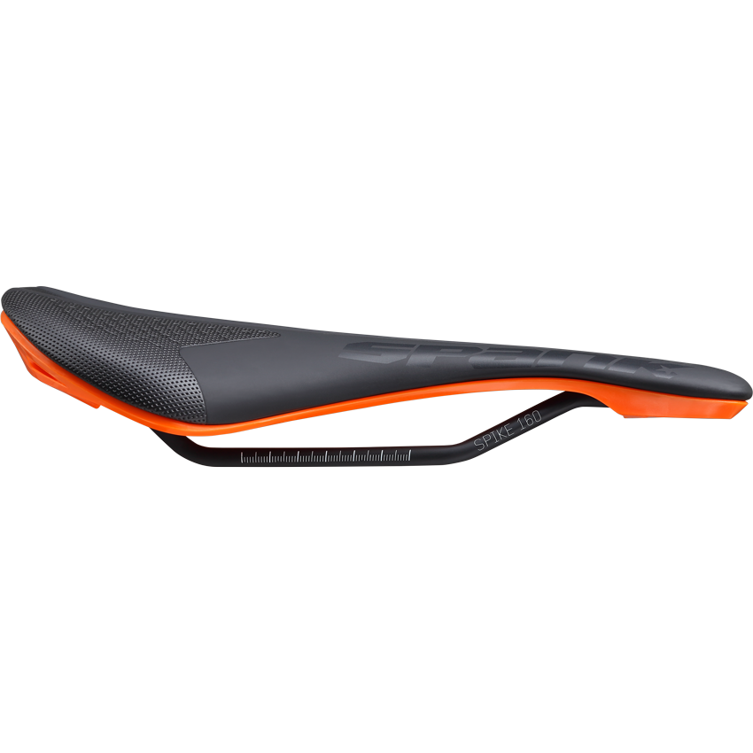 Saddle SPANK SPIKE 160 Leather Rails CrMo Orange