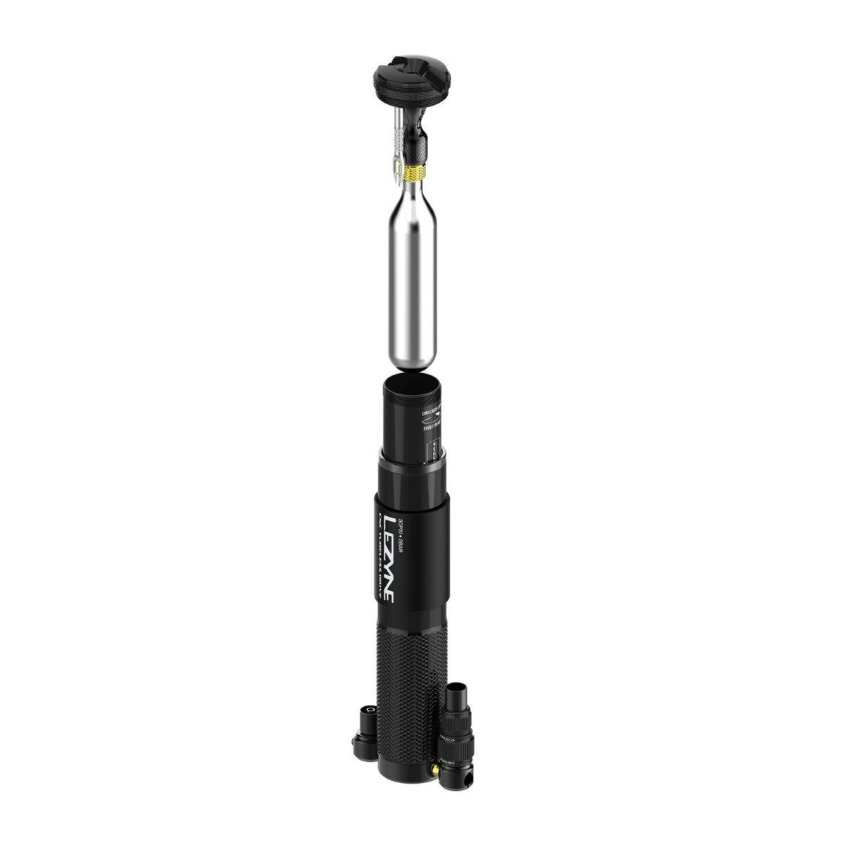 LEZYNE CNC TUBELESS DRIVE Hand Pump Black