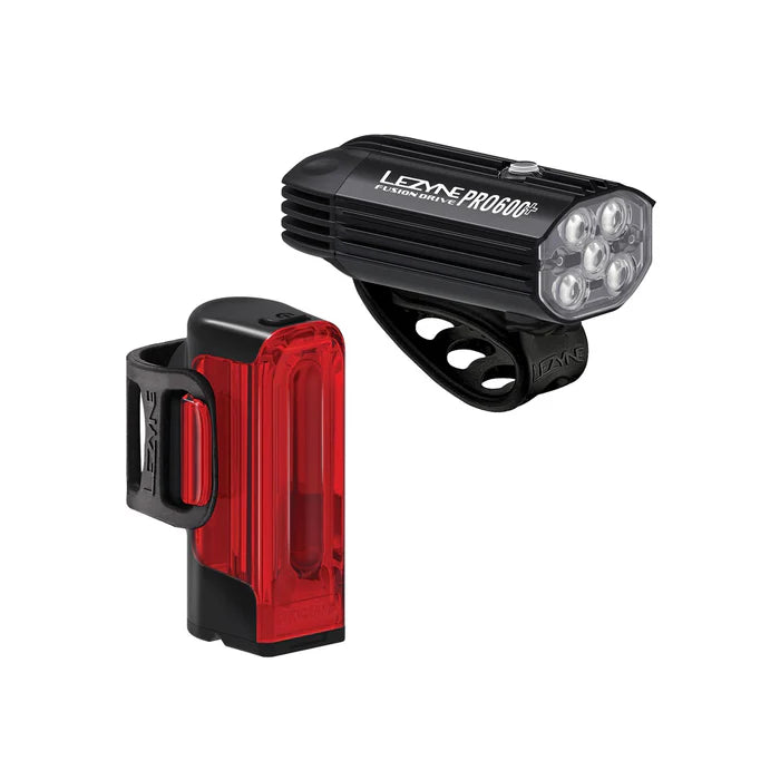 LEZYNE FUSION DRIVE PRO 600+ / STRIP DRIVE 300+ front and rear lights