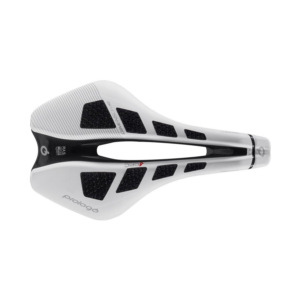 Saddle PROLOGO DIMENSION CPC Tirox track width 143mm White