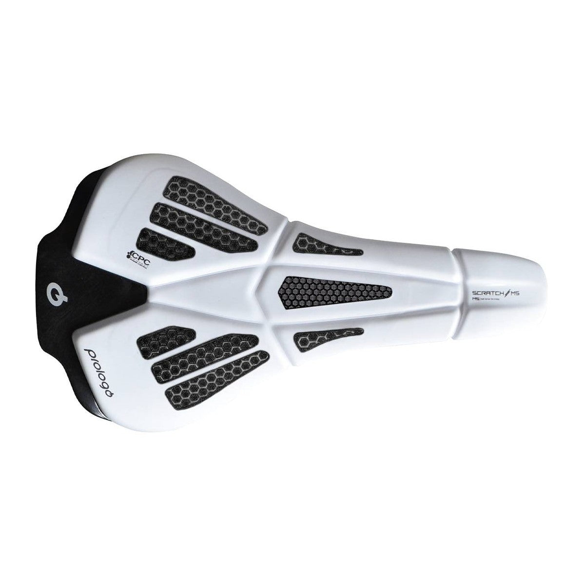 Saddle PROLOGO SCRATCH M5 CPC Tirox track 140mm wide White