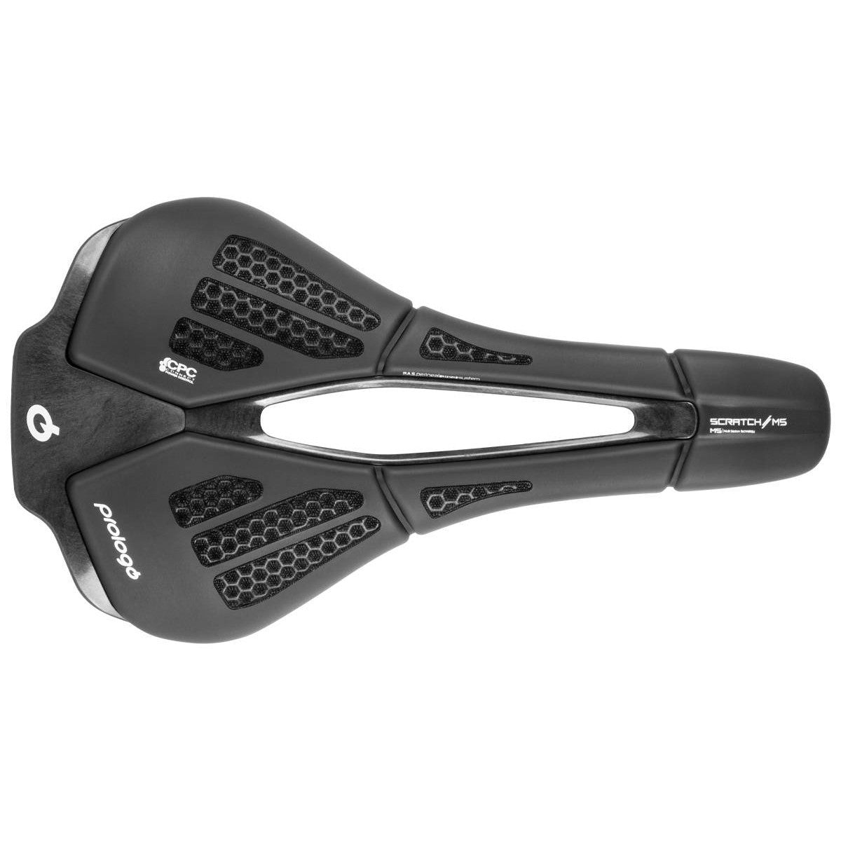 Saddle PROLOGO SCRATCH M5 PAS CPC Nack Rails Black