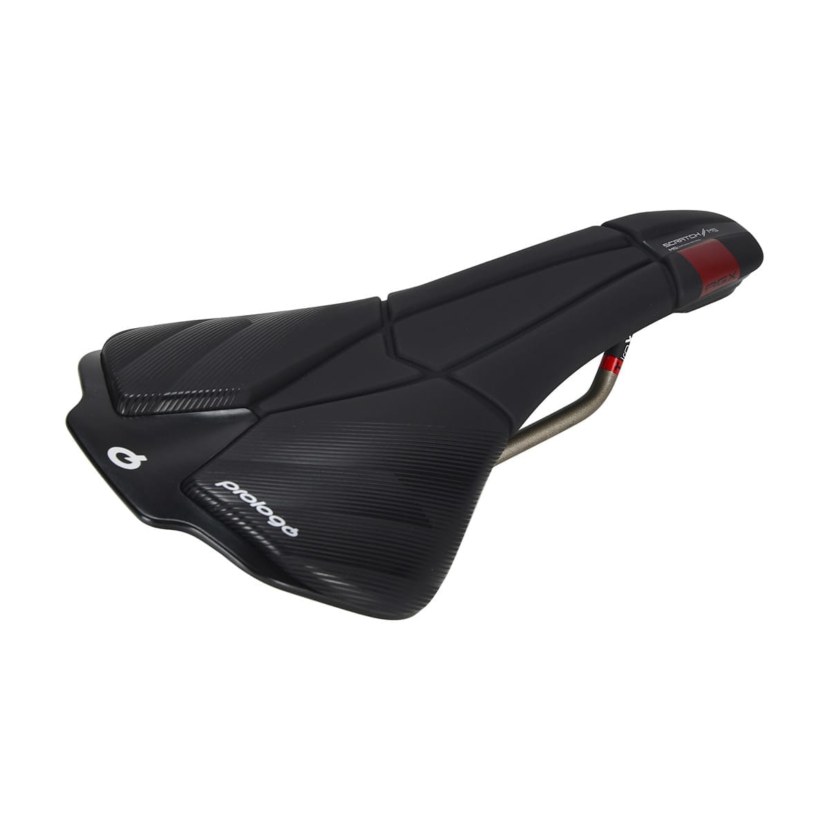 Saddle PROLOGO SCRATCH M5 AGX RAILS Carbon 140mm wide Black