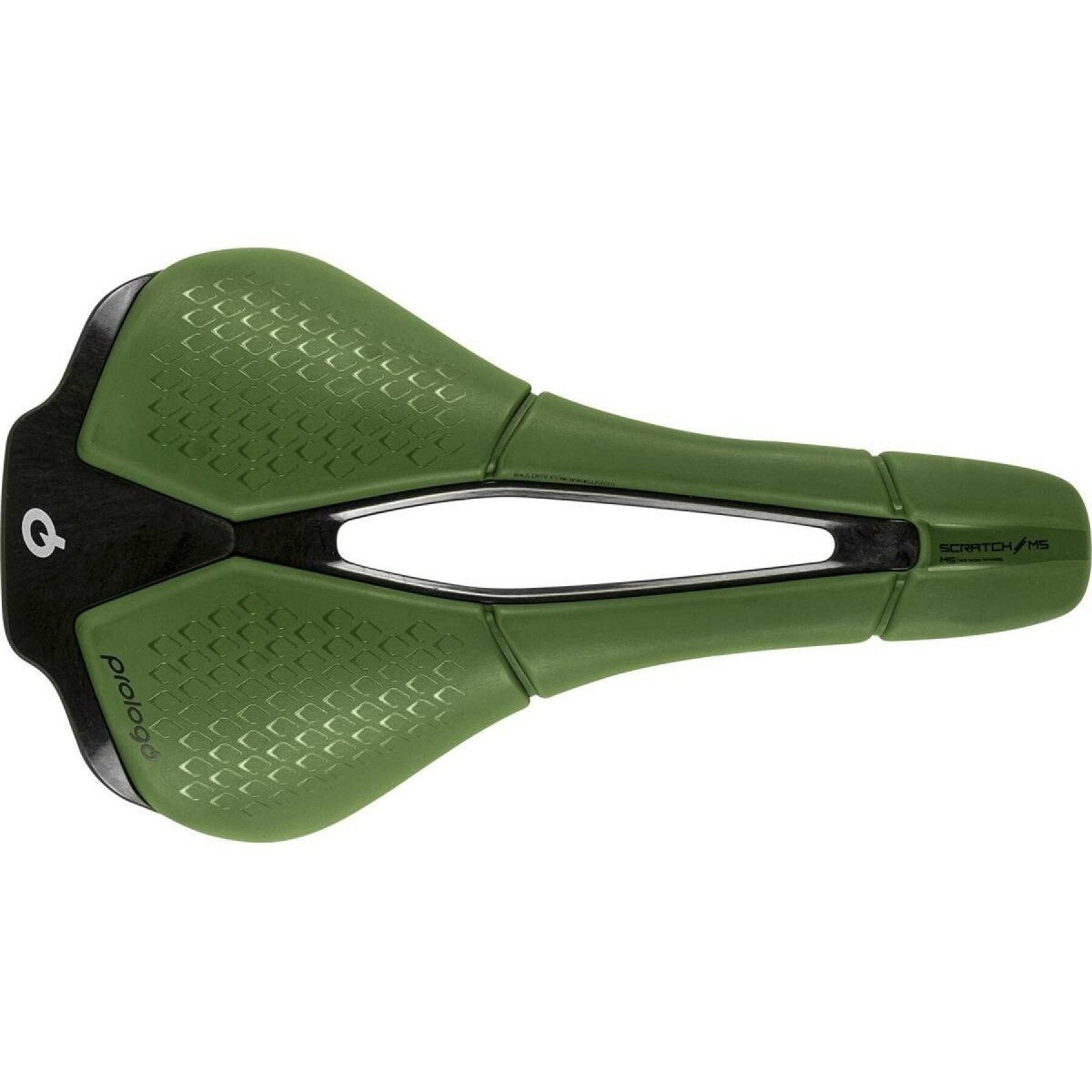 Saddle PROLOGO SCRATCH M5 PAS Tirox track width 140mm Green