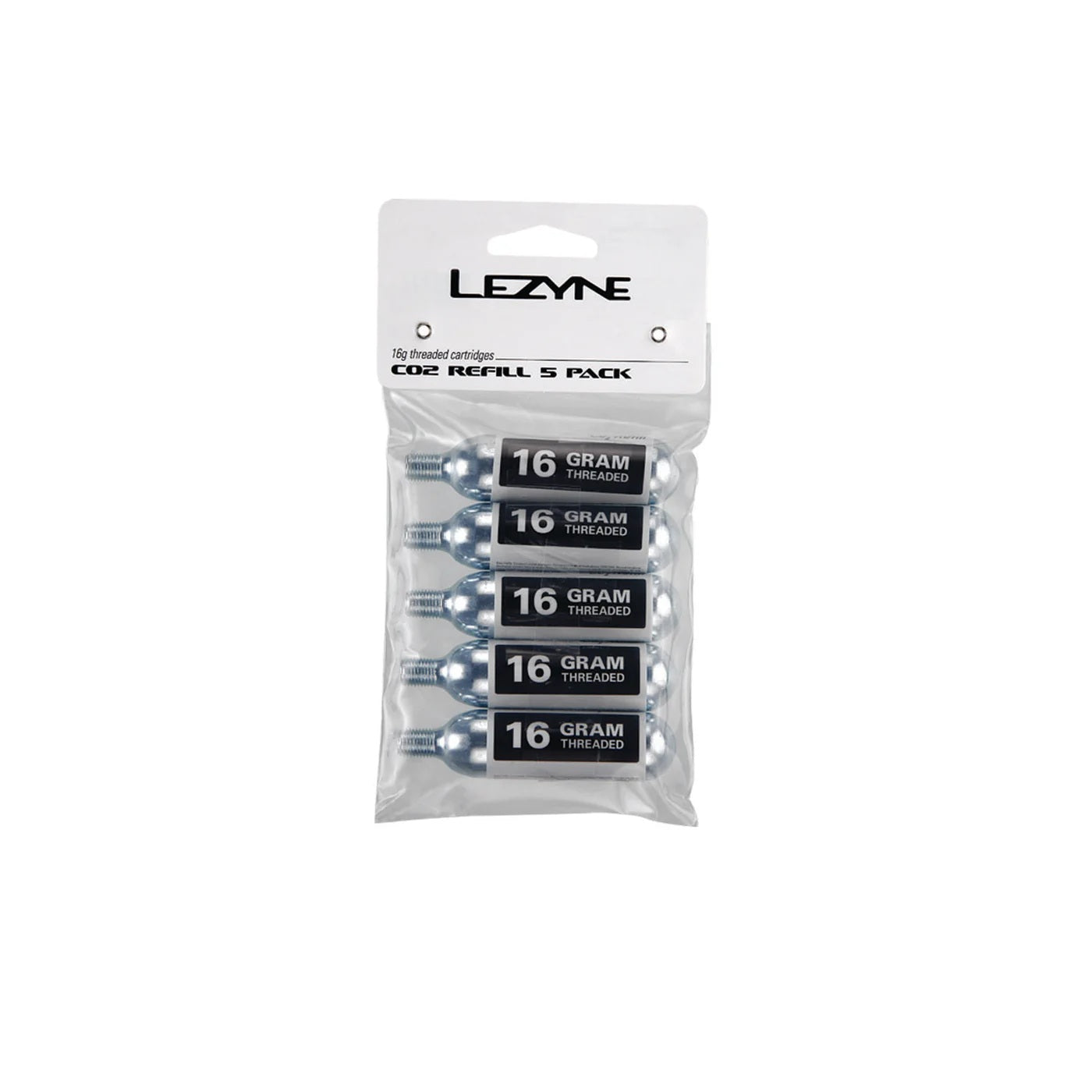 LEZYNE CO2 cartridge, threaded (x5)