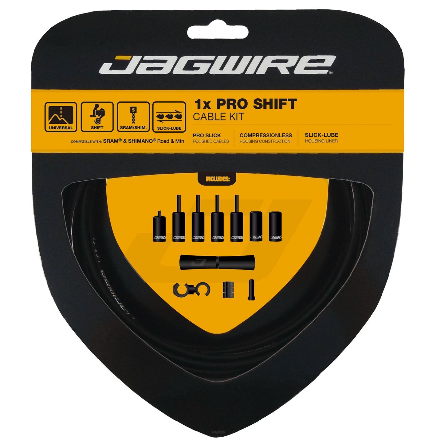 JAGWIRE PRO SHIFT 1X Black Derailleur Cable and Hose Kit