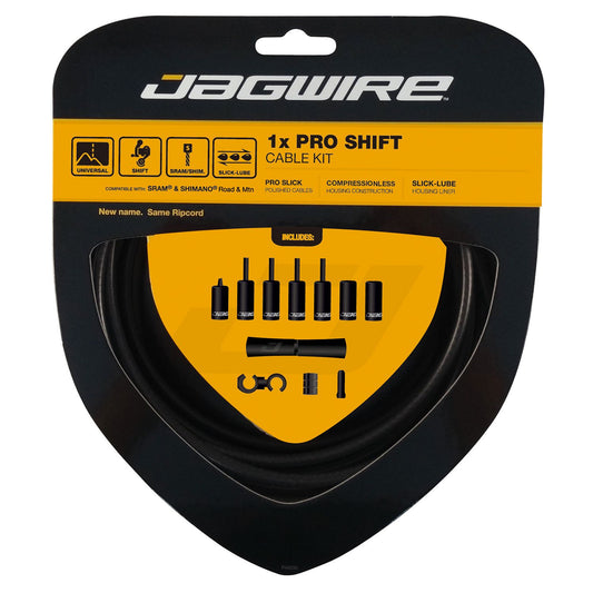 JAGWIRE PRO SHIFT 1X Black/Steel Derailleur Cable and Hose Kit