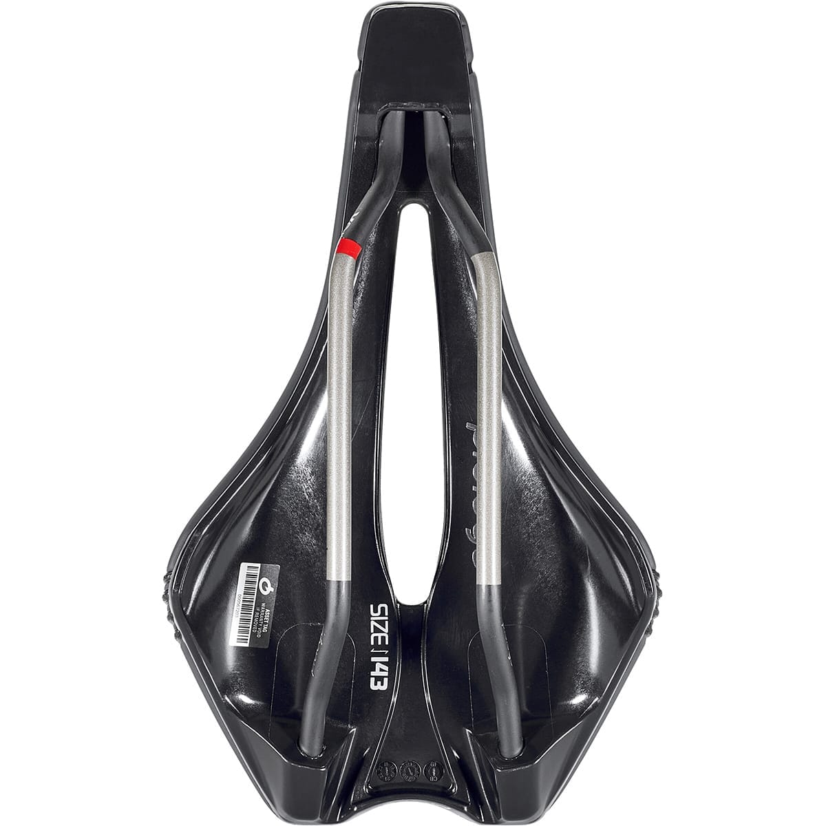 Saddle PROLOGO DIMENSION NDR 143 mm TiroX rails Black