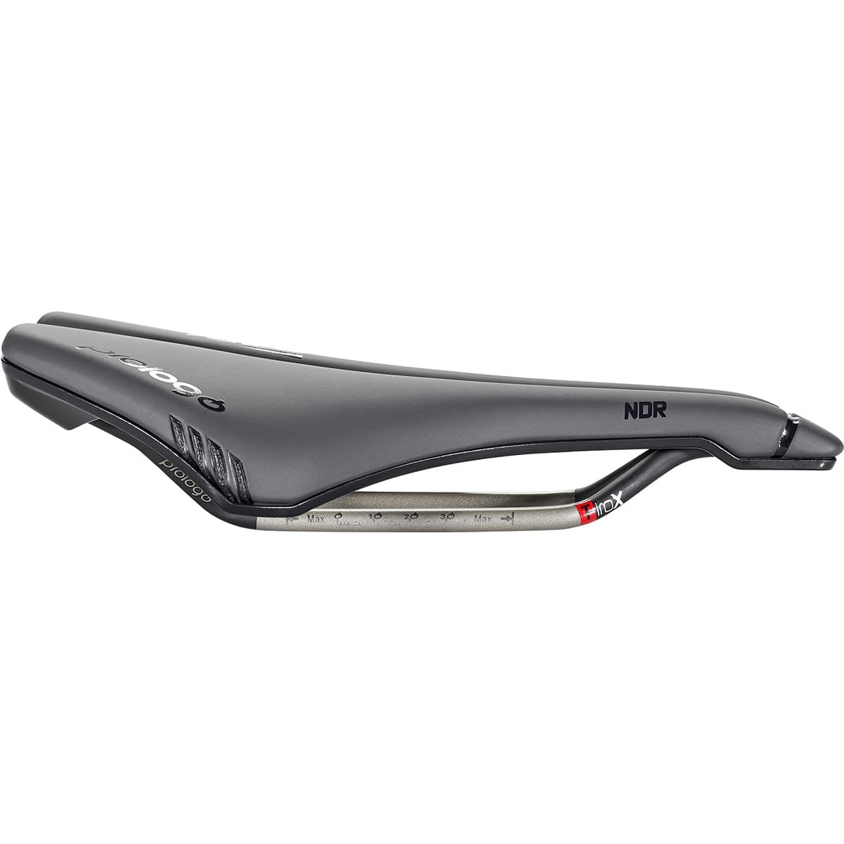 Saddle PROLOGO DIMENSION NDR 143 mm TiroX rails Black