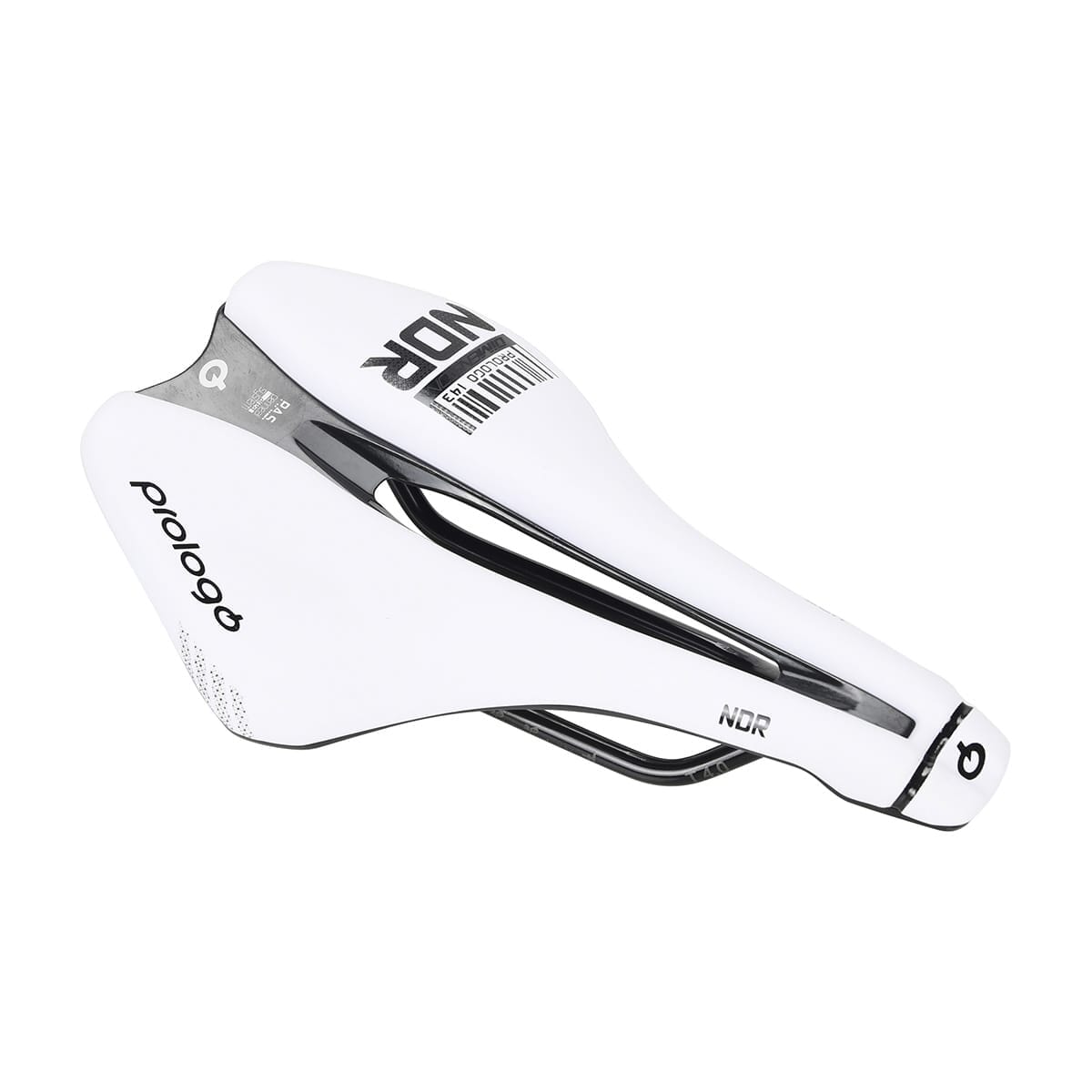 Saddle PROLOGO DIMENSION NDR Carbon rails width 143mm White