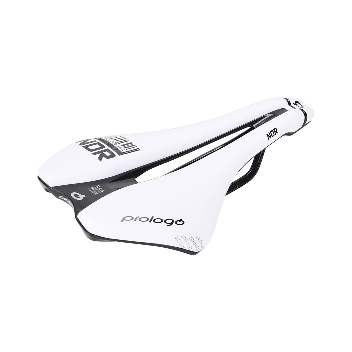 Saddle PROLOGO DIMENSION NDR Carbon rails width 143mm White