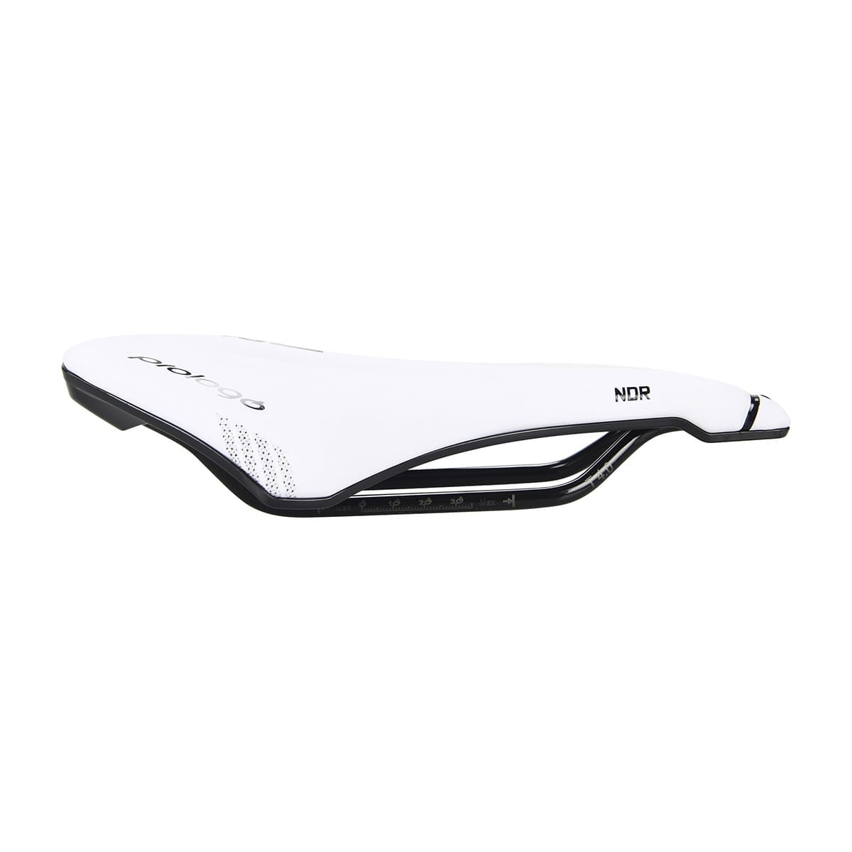 Saddle PROLOGO DIMENSION NDR Carbon rails width 143mm White