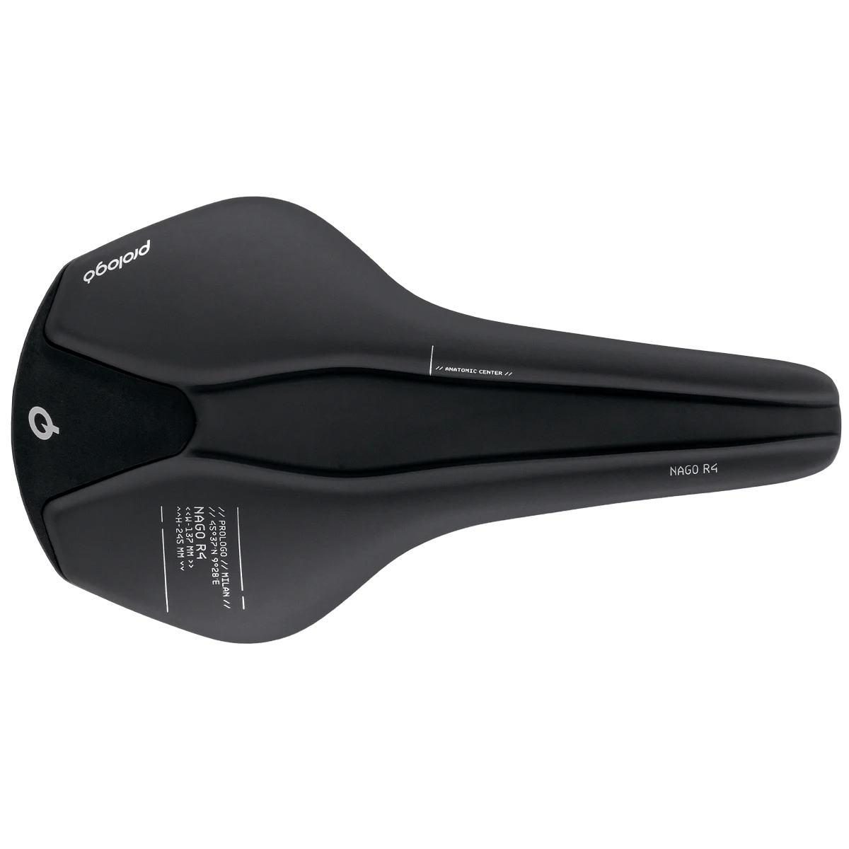 Saddle PROLOGO NAGO R4 Tirox track width 137mm Black